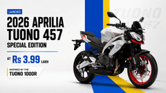 2026 Aprilia Tuono 457 Special Edition Launched AT Rs 3.99 Lakh; Inspired by the Tuono 1000R